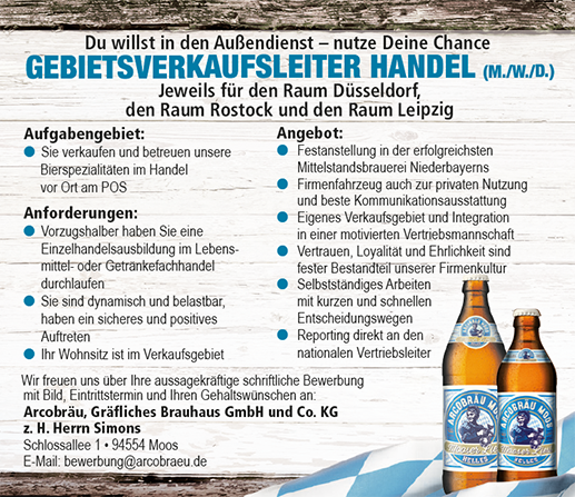 Gebietsverkaufsleiter Handel